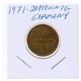 1971 20 PFENNING Germany