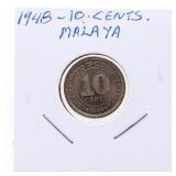 1948 Malaya Ten Cents