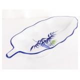 Ceramic Leaf-Shaped Serving Dish