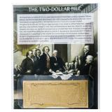 The Two  - Dollar Bill USA 24kt Gold Foil w/ Gicle