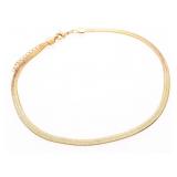 18kt BGO Herring Bone Bracelet -10"