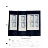 Canada -Cat. No. 370 Plate 1 M/S of Blocks of 4 -