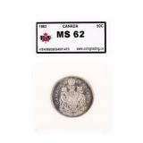 Canada 1963 Silver Fifty cents MS62 KSA
