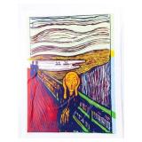 Andy Warhol - Artist "THE SCREAM" 16 x 20" Fine