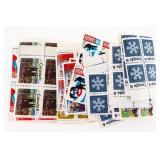 Lot - 200 Canada Postage 6 Cents, Blocks Singles M