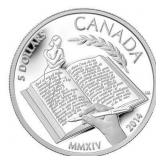 2014 $5 3/4 oz. Fine Silver Coin Alice Munro