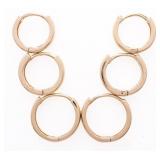 18kt BGO Set of 3 Huggy Style Earrings