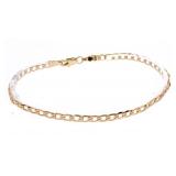 18kt Oro Laminado Curb Link Bracelet 8.5"