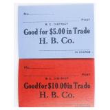 Rare Hudsonï¿½s Bay Company Fur-Trade Scrips: $5 and