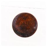 USA 1907 Indian Head Penny AU55 Cleaned ICCS