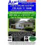 ABSOLUTE AUCTION of House & Lot  Estate of Carl & Ruby Dick