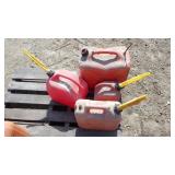 4- Gas Cans(1-5G,2-2.5G,1-1G)