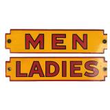 Shell Men & Ladies Restroom Signs