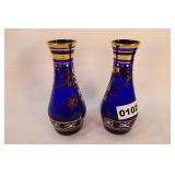 Two Cobalt Vases