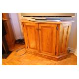 Oak Console Cabinet