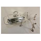Silver Plate Entree Server