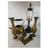 Brass Vases & Teapot
