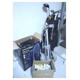 Golf Clubs, Balls & Cart
