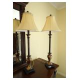 Pair Candlestick Lamps