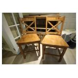 Two High Wooden Stools