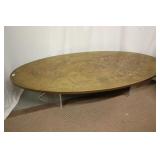 Acid Etched Brass Cocktail Table