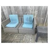 Wicker Patio Chair With Table