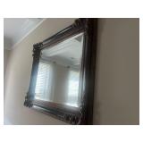 Antique European Carved  Wood Frame Mirror