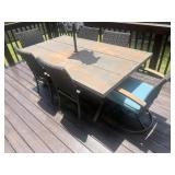 AllenRoth 7 Piece metallic brown Metal Frame Patio