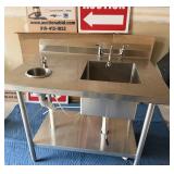 Commercial Heavy-Duty Stainless Steel 1-Comp Sink