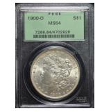 1900-O Morgan Silver Dollar OGH MS64 PCGS