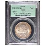 1893 Columbian Expo Silver Commem MS62 PCGS