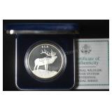 2003 US Mint National Wildlife Silver Medal Elk