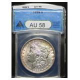1899 Morgan Silver Dollar AU58 ANACS