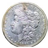 1891-CC Morgan Silver Dollar