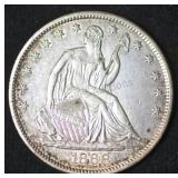 1868-S Seated Liberty Half Dollar