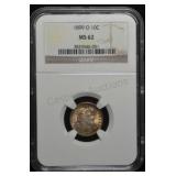 1899-O Barber Dime MS62 NGC