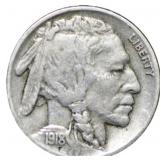 1918-D Buffalo Nickel