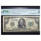 1928 $50 Federal Reserve Note VF25 PMG