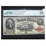 1917 $2.00 Legal Tender VF25 PMG