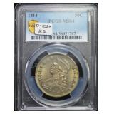 1814 Capped Bust Half MS64 PCGS