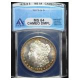 1879-S Morgan Dollar MS64 DMPL ANACS