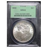1900 Morgan Silver Dollar OGH MS64 PCGS