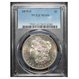 1879-S Morgan Silver Dollar MS61 PCGS