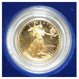 1989 1/10th Gold American Eagle Proof