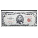 1963 $5.00 Star Red Seal United States Note
