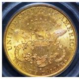 1895-S $20.00 Gold Lib MS63 PCGS