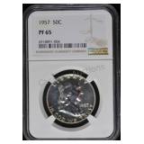 1957 Franklin Half Dollar PF65 NGC