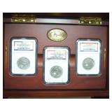 SS Republic 3 Coin Seated Half Deluxe Set