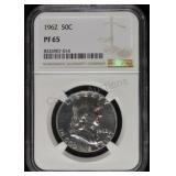 1962 Proof Franklin Half Dollar PF65 NGC