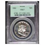 1962 Franklin Half Dollar PR67 PCGS